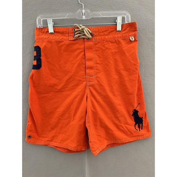 Polo by Ralph Lauren Swim Vintage Polo Ralph Lauren Mens Orange Big